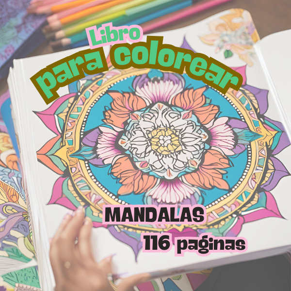 MANDALAS PARA TODOS LOS NIVELES: ¡Tantísimos mandalas divertidos para colorear para niños a partir de 6 años! Estimula la creatividad y las habilidades motoras; ¡Regálale ahora esta maravillosa experiencia creativa!