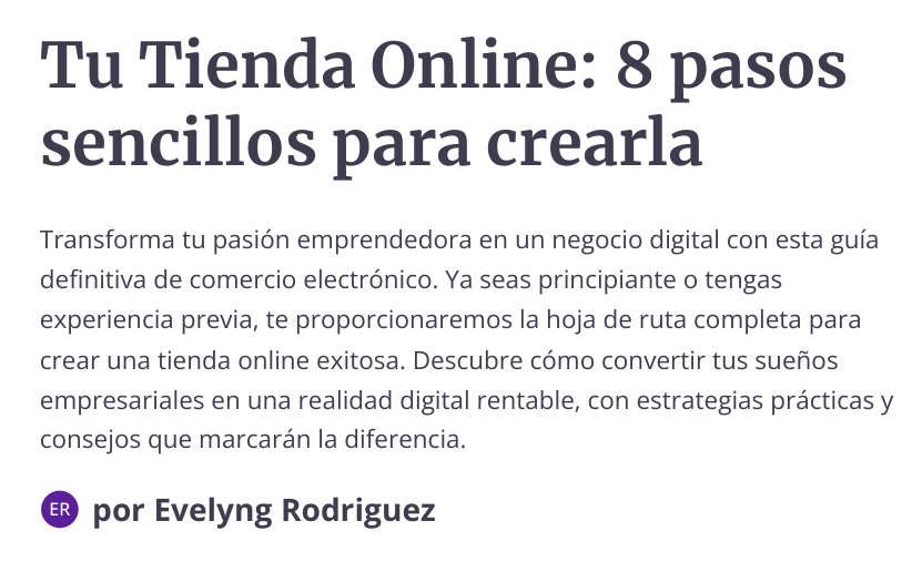 De Principiante a Emprendedor Digital: Crea Tu Tienda Online Hoy Mismo