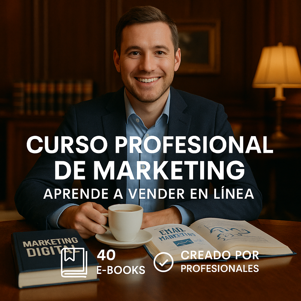 Vende como un experto, curso completo de marketing digital (40 E-books)