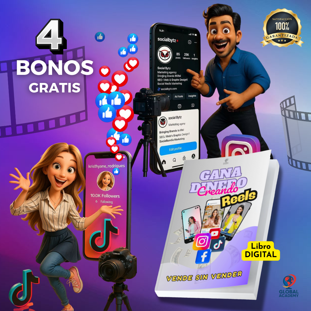 GANA DINERO CREANDO REELS + 4 BONOS GRATIS