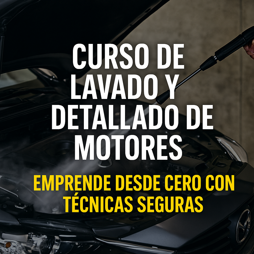 Curso de Lavado y Detallado de Motores: Emprende desde Cero con Técnicas Seguras