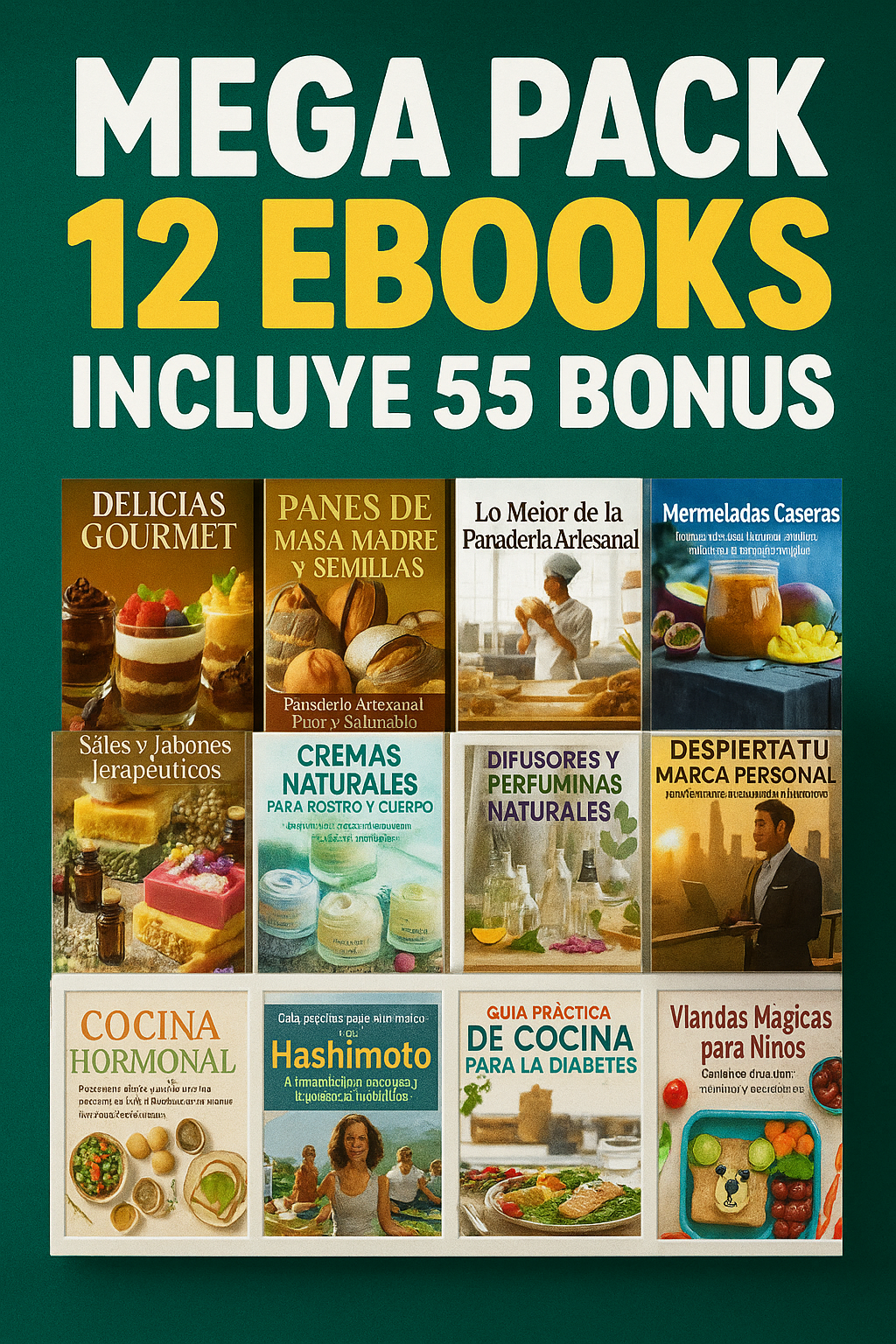 MEGA PACK - Tu Guía Premium (12 Ebooks + 55 Bonus)