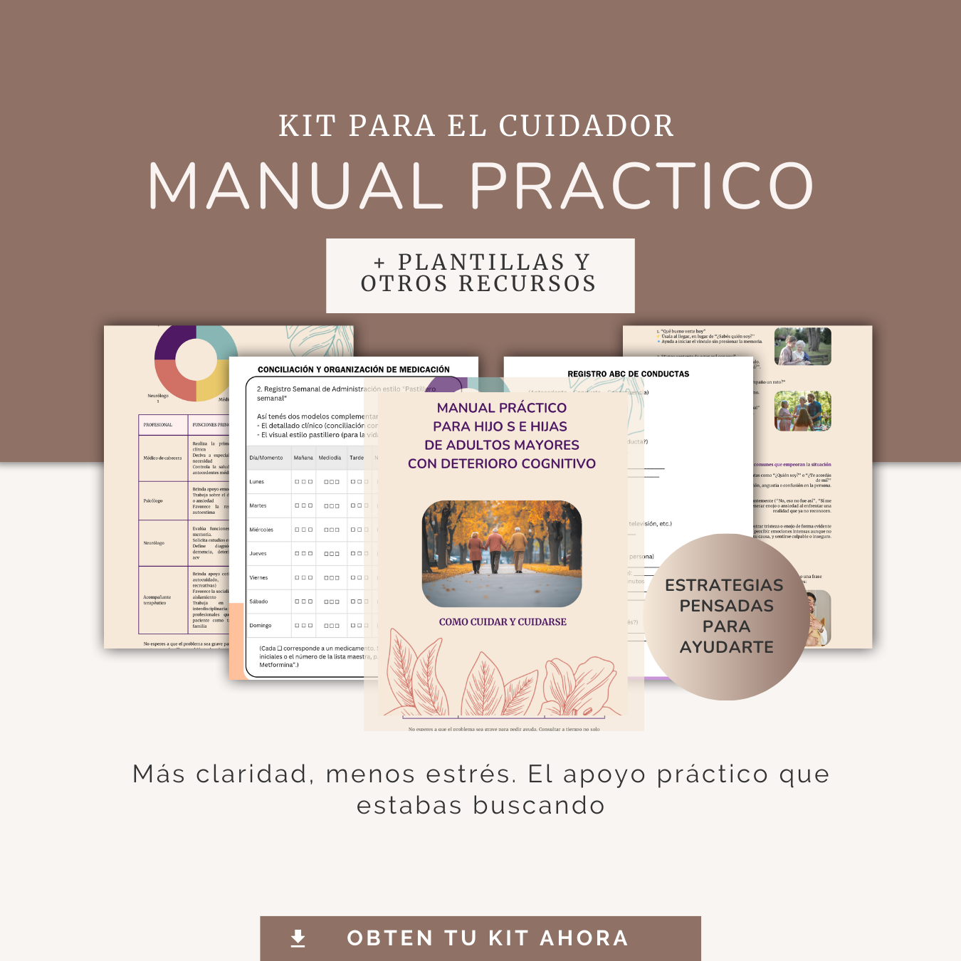 Guía práctica para cuidar adultos mayores con deterioro cognitivo