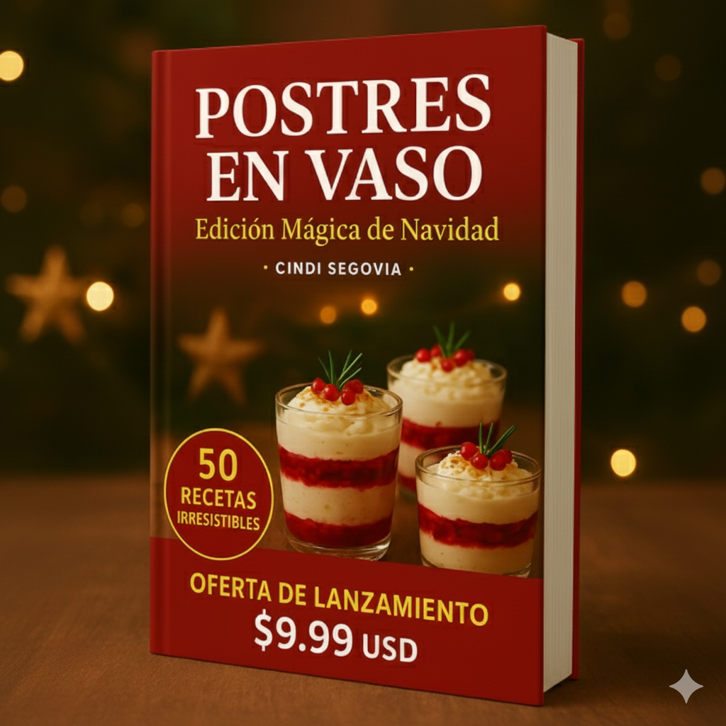 POSTRES EN VASO: Edición Mágica de Navidad (50 Recetas Festivas)