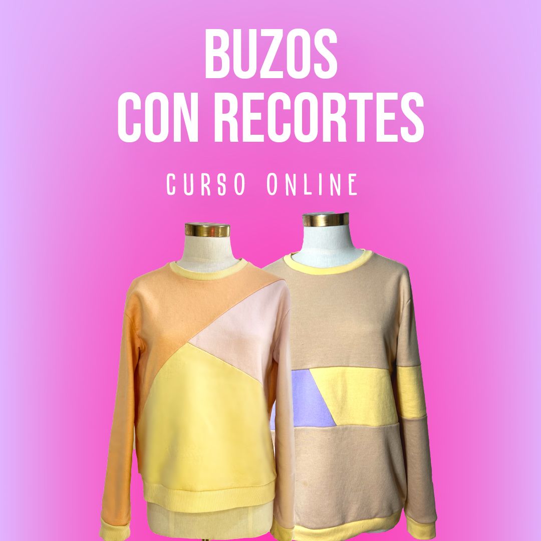 Cose tus buzos / sudaderas con recortes combinados