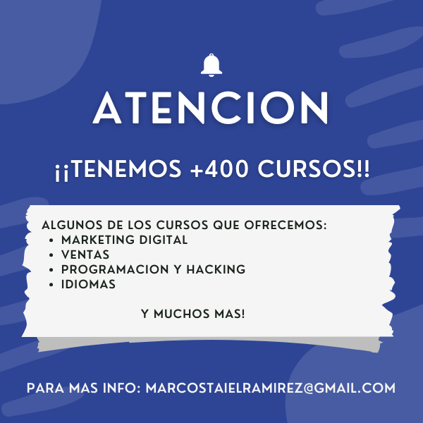 +400 CURSOS DIGITALES