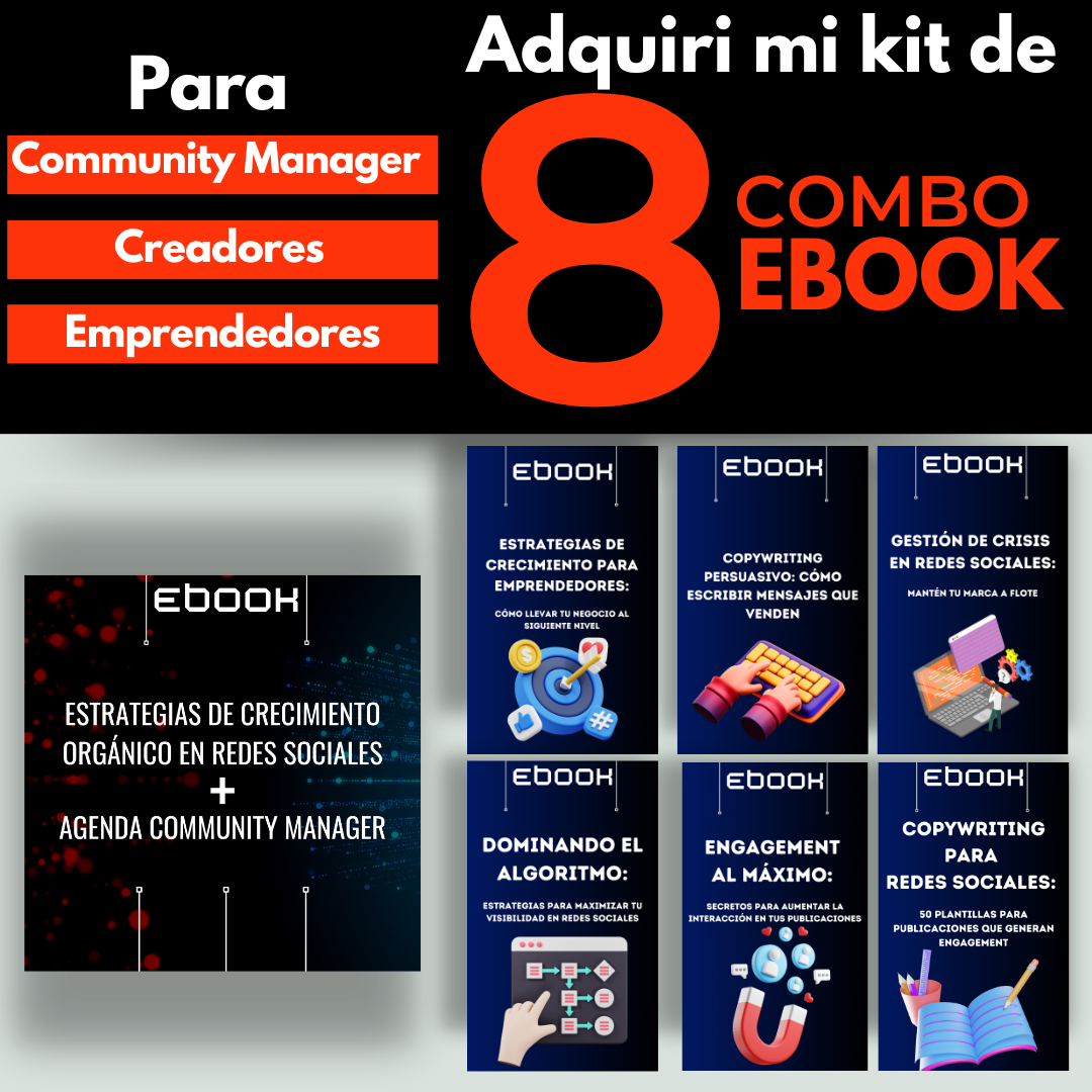 Combo Marketing 8 Ebook Emprendedor