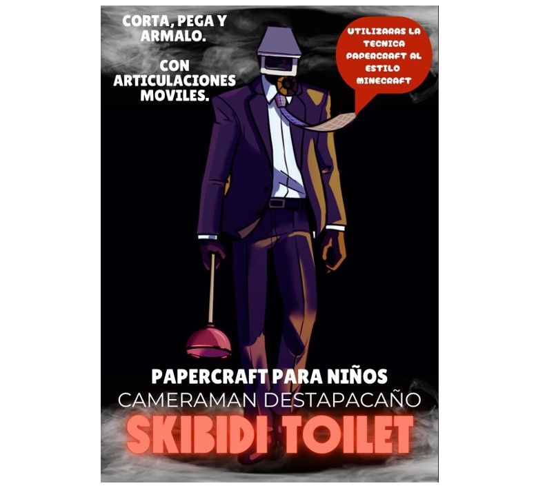 CAMERAMAN DESTAPACAÑO - PAPER CRAFT - Skibidi Toilet