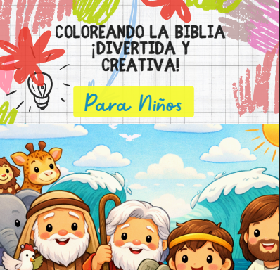 Coloreando la BIBLIA ¡Divertida y Creativa! con 60 paginas