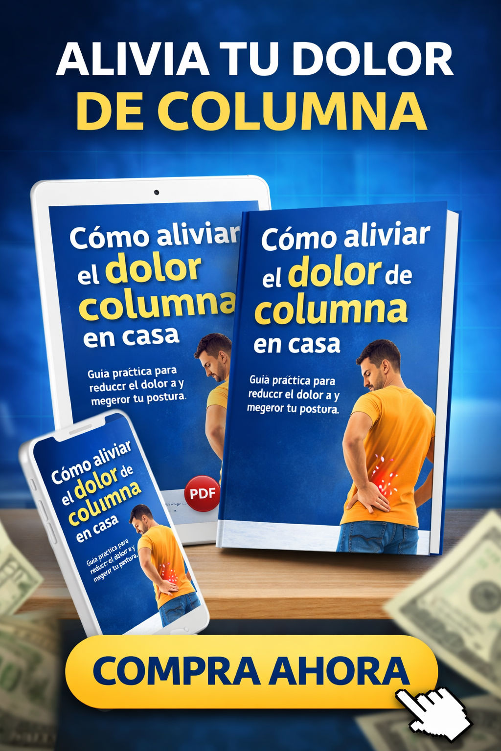 Cómo aliviar el dolor de columna en casa sin medicamentos ni cirugías