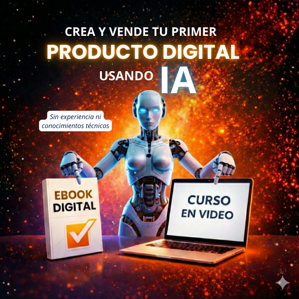 Crea y vende tu primer producto digital de bajo costo usando IA