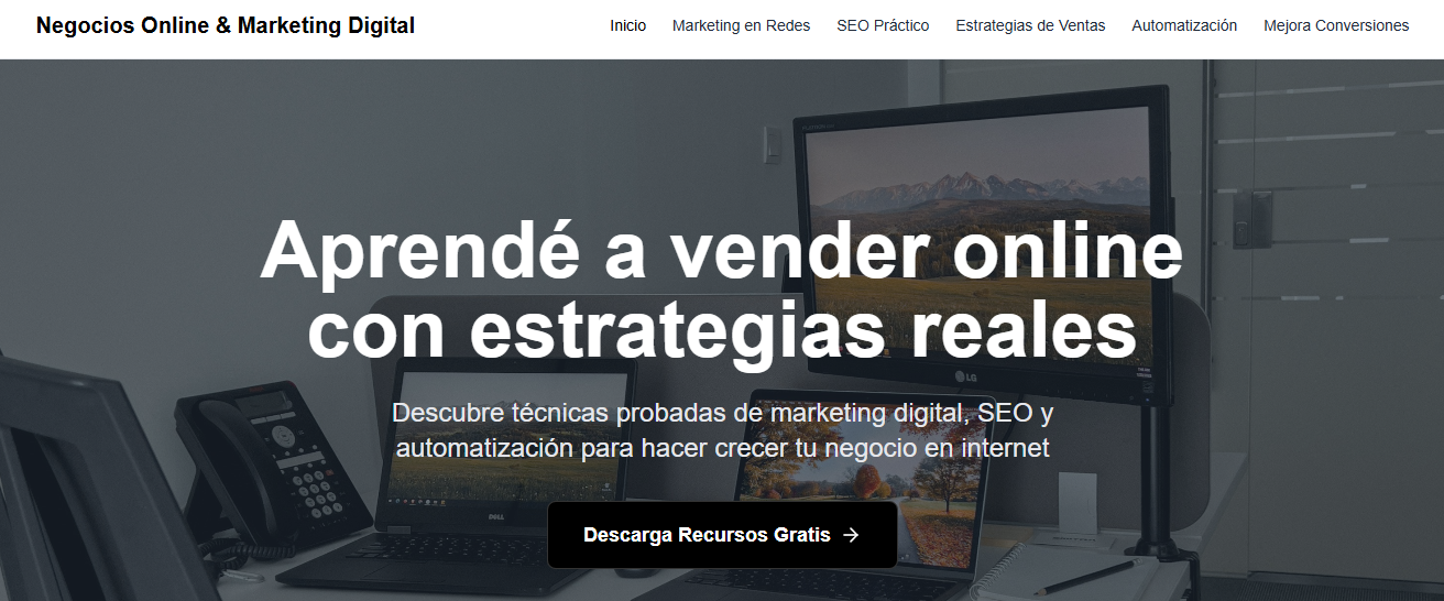 NEGOCIOS ONLINE Y MARKETING DIGITAL