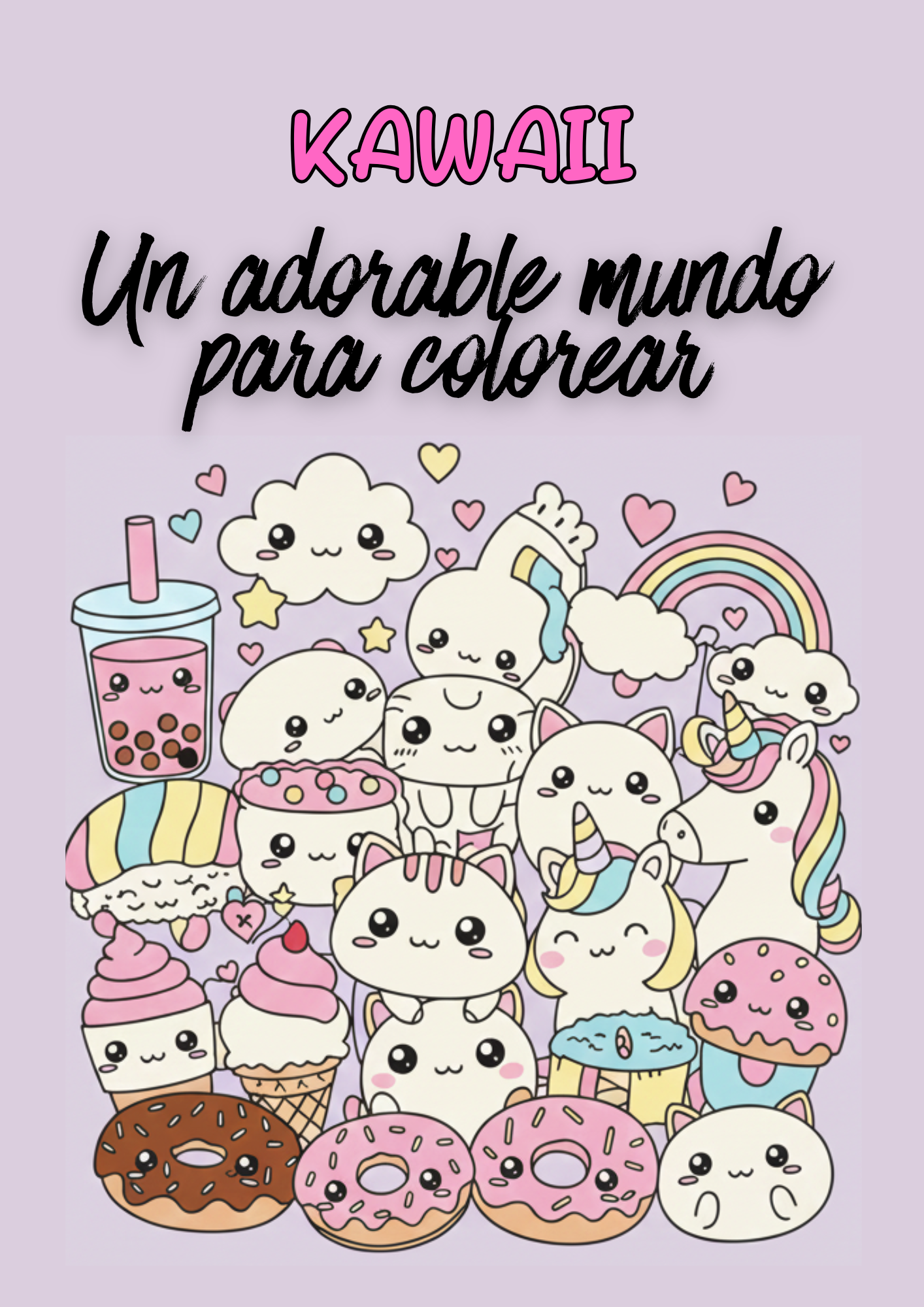 Kawaii, un mundo adorable para colorear.