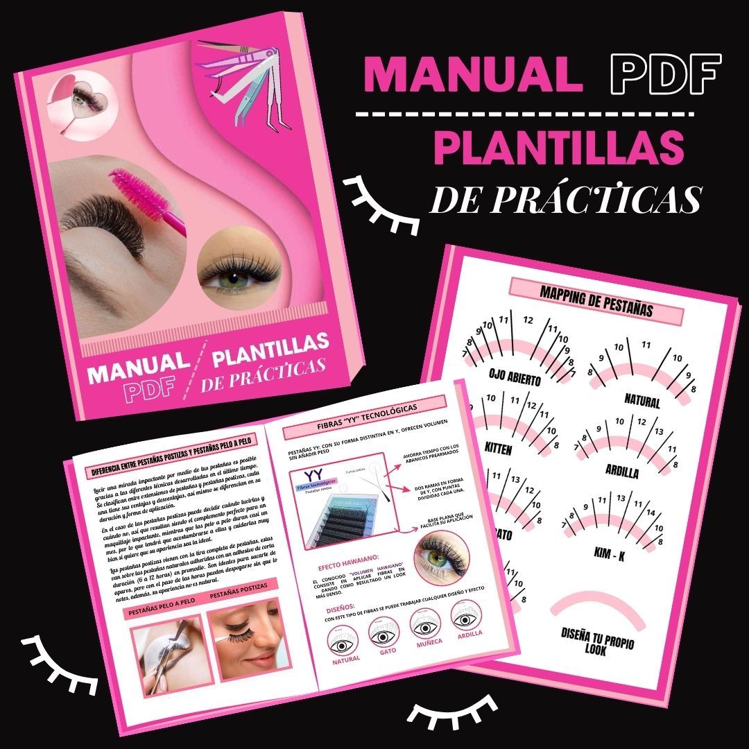 Manual teórico y práctico de extensiones de pestañas