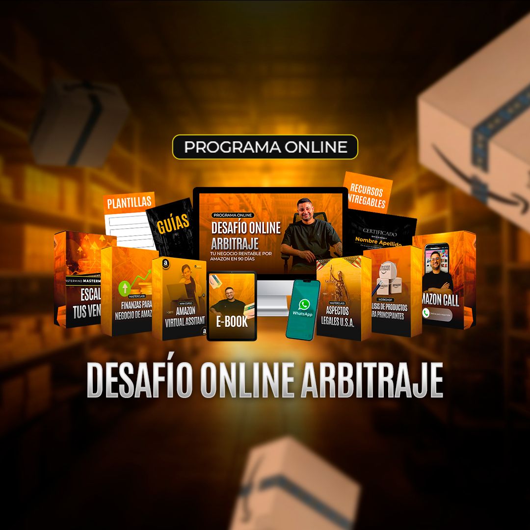 DESAFÍO ONLINE ARBITRAJE Tu negocio rentable por Amazon en 90 días