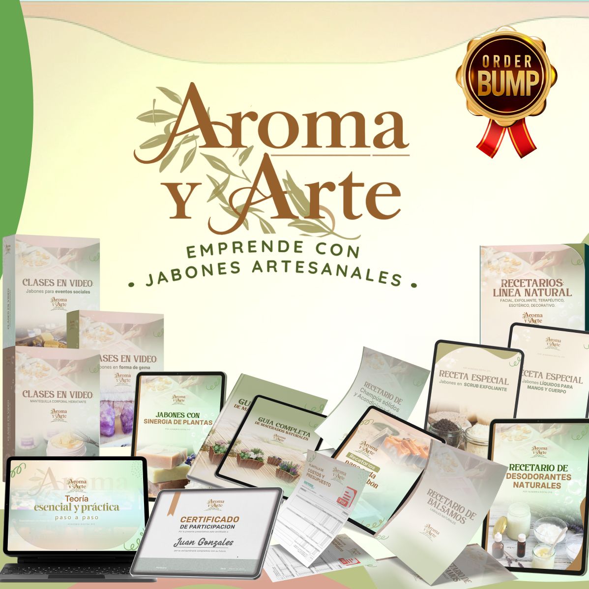 Aroma y arte: emprende con jabones artesanales
