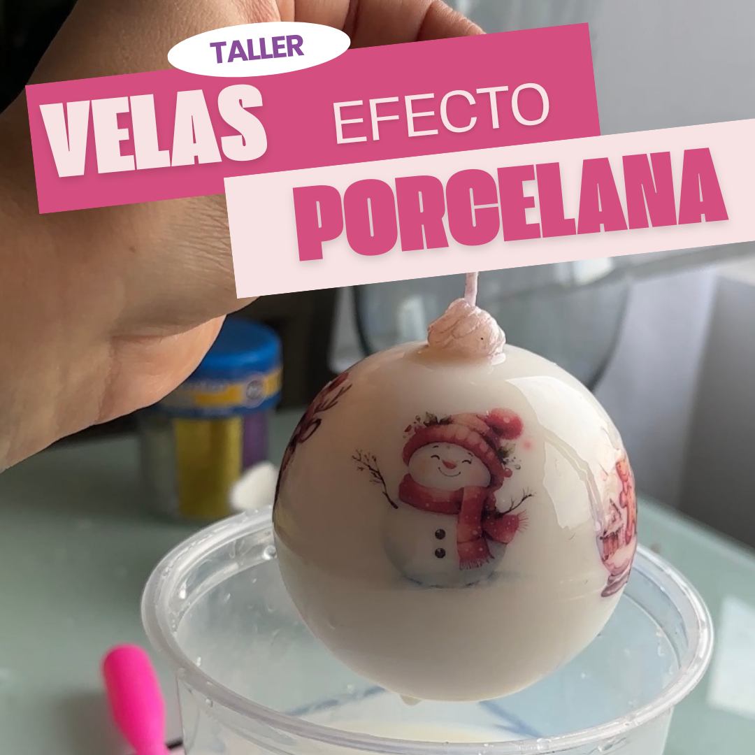 Vela efecto porcelana CERAMIC CANDLE