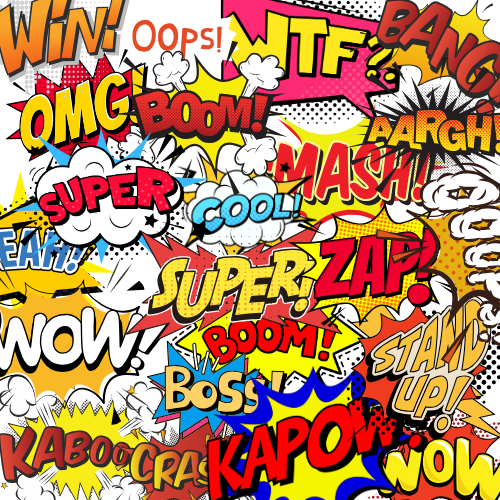 Comic Words Blast! Stickers to Power Up Your Conversations! | Explosão de Palavras! Stickers de Comics para Turbinar suas Conversas!