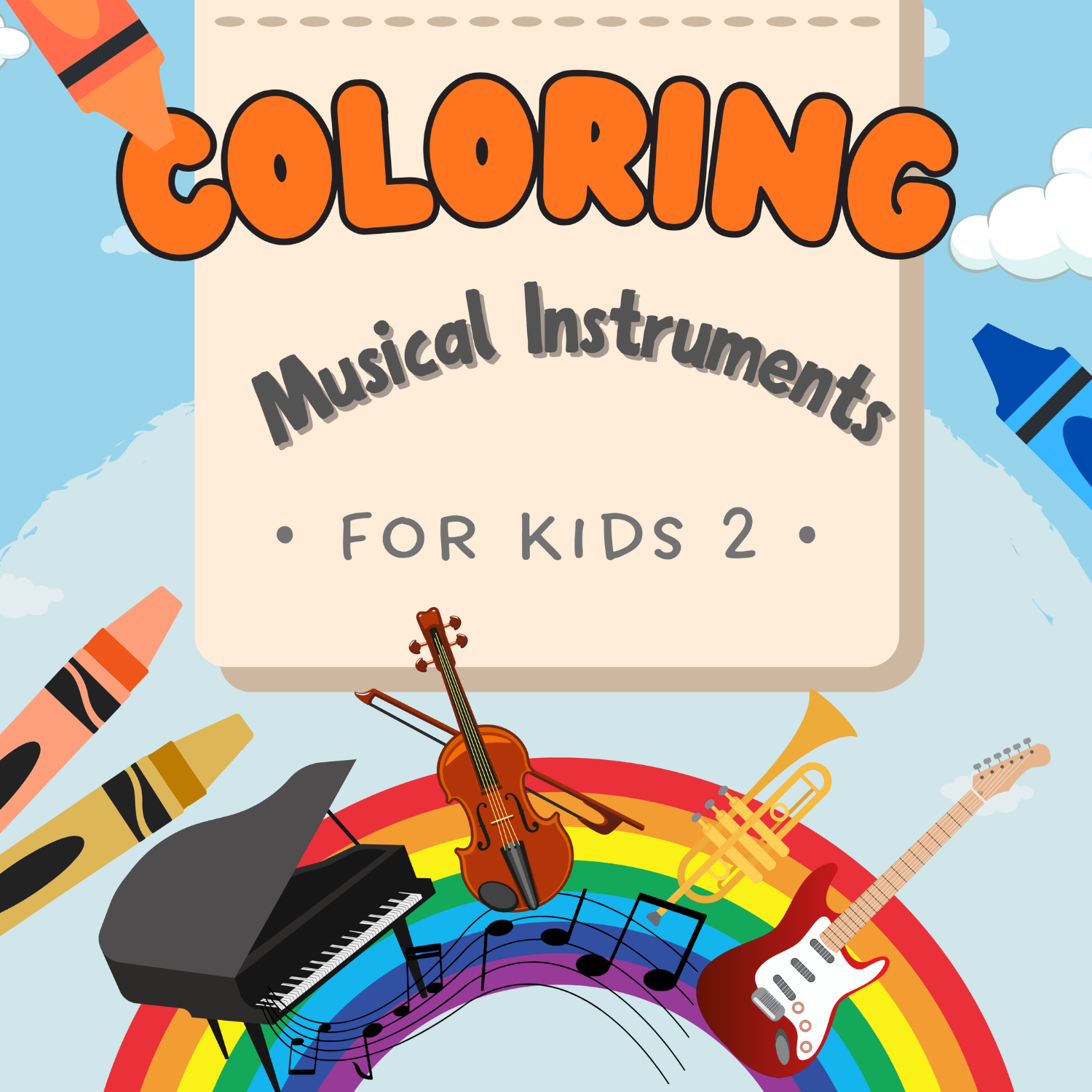 Coloring Musical Instruments for Kids 2