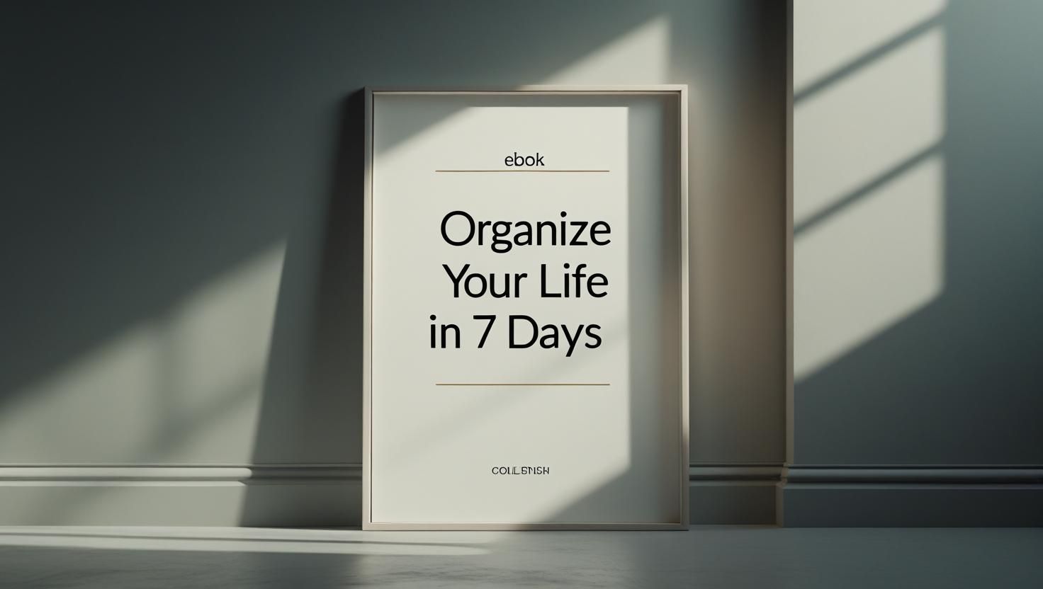 Organize Your Life in 7 Days with Free Tools