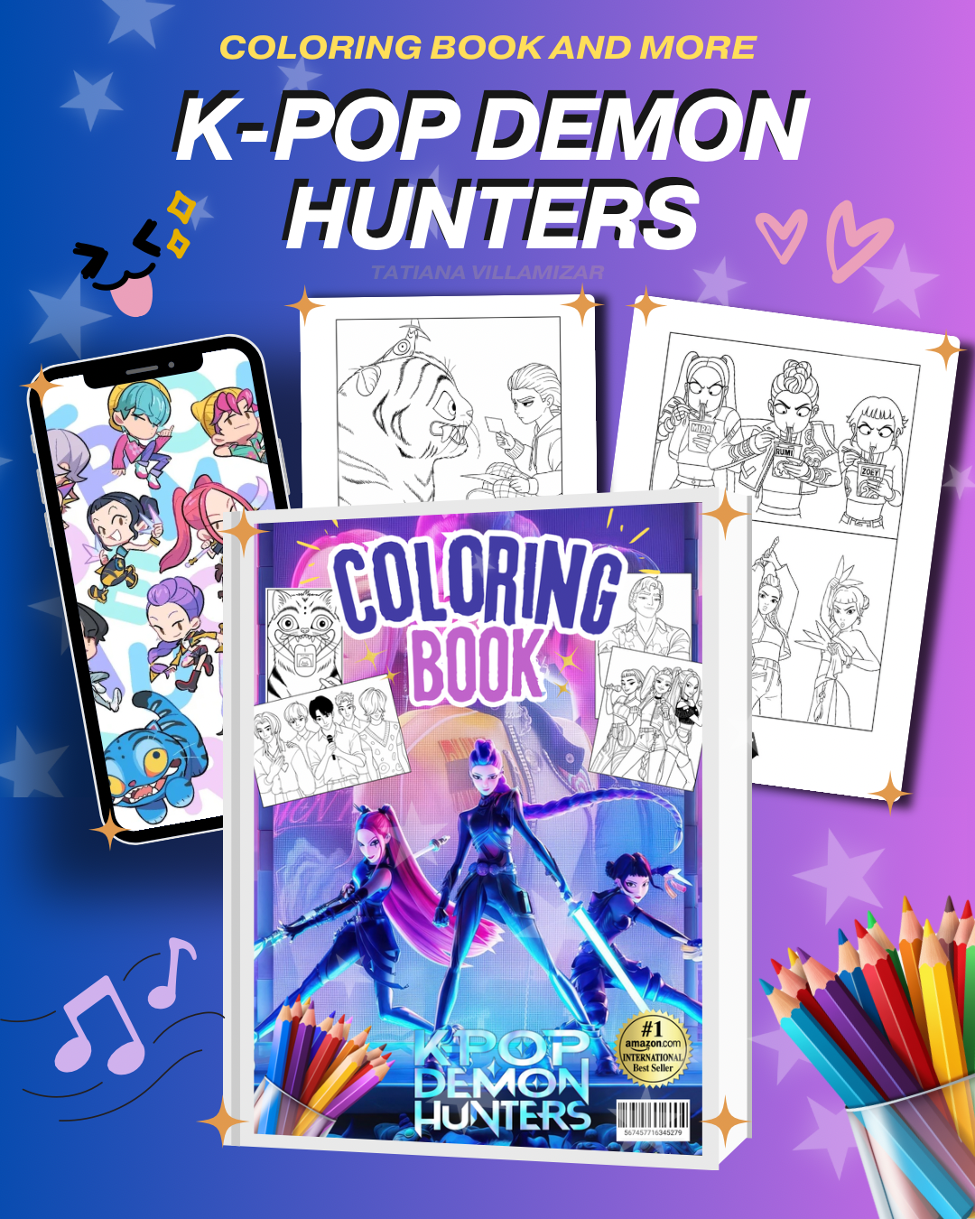 K-Pop Demon Hunters: Coloring Book & More