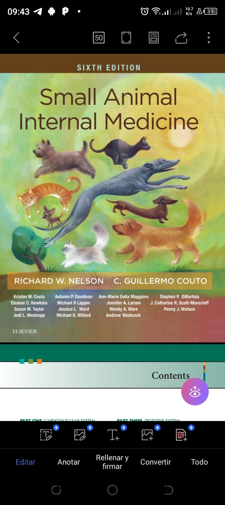 Pequeños animales medicina interna. PDF (inglés)