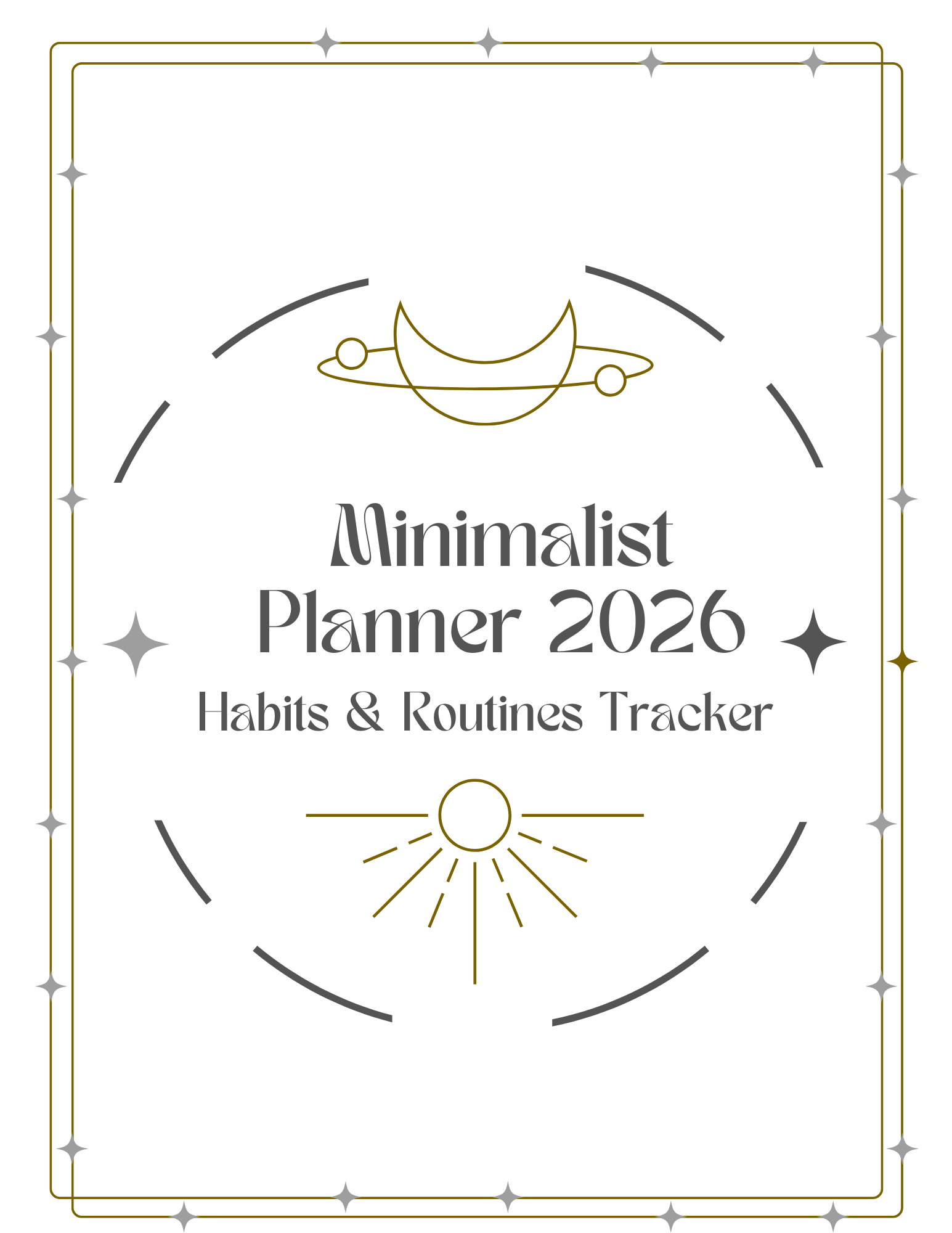 2026 Astrology Planner Printable | Aesthetic Manifestation Journal