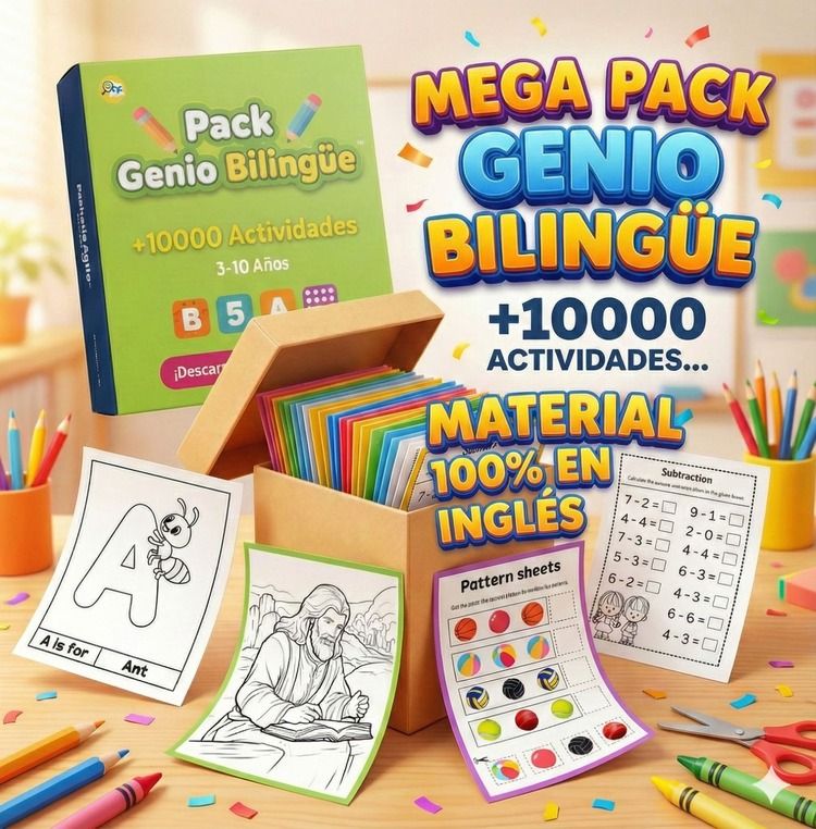 Mega Pack Genio Bilingüe-100% EN INGLES