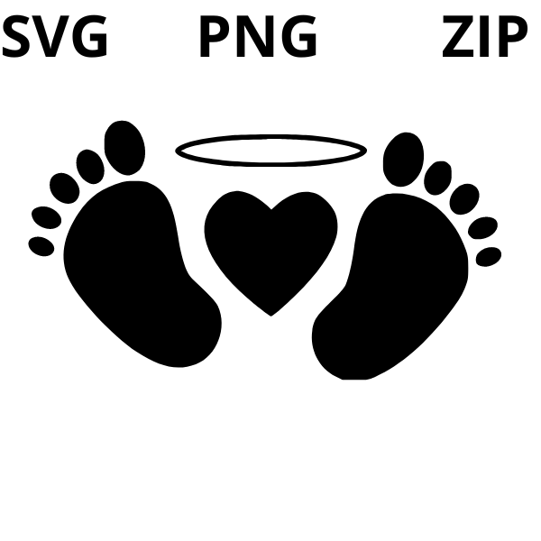 Baby footprint, baby feet SVG Instant download SVG, PNG, eps, dxf, jpg digital download