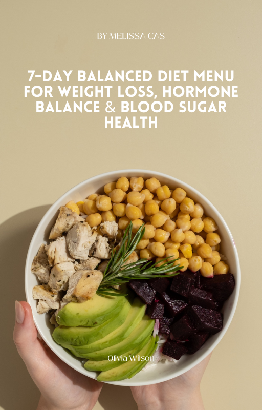 7-Day Balanced Diet Menu for Weight Loss, Hormone Balance & Blood Sugar Health