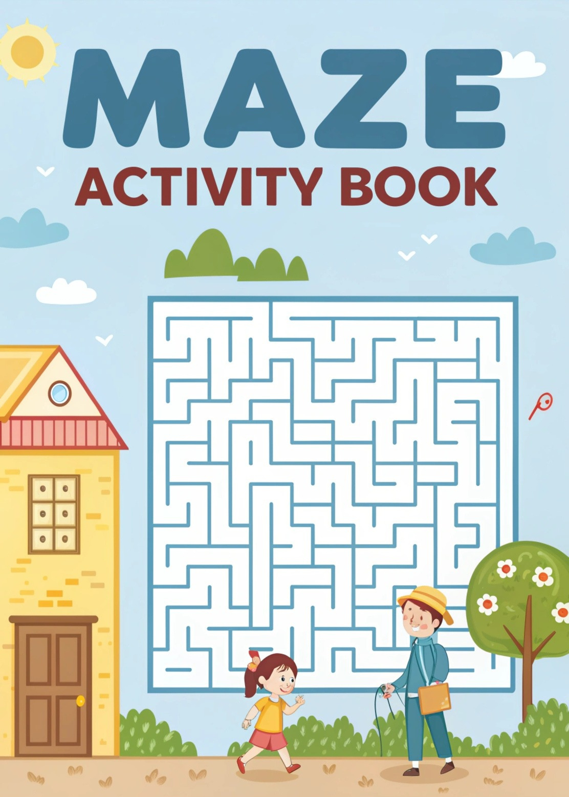 Maze Book PDF – 20 Printable Mazes for Kids & Adults with Solutions | Fun Brain Games