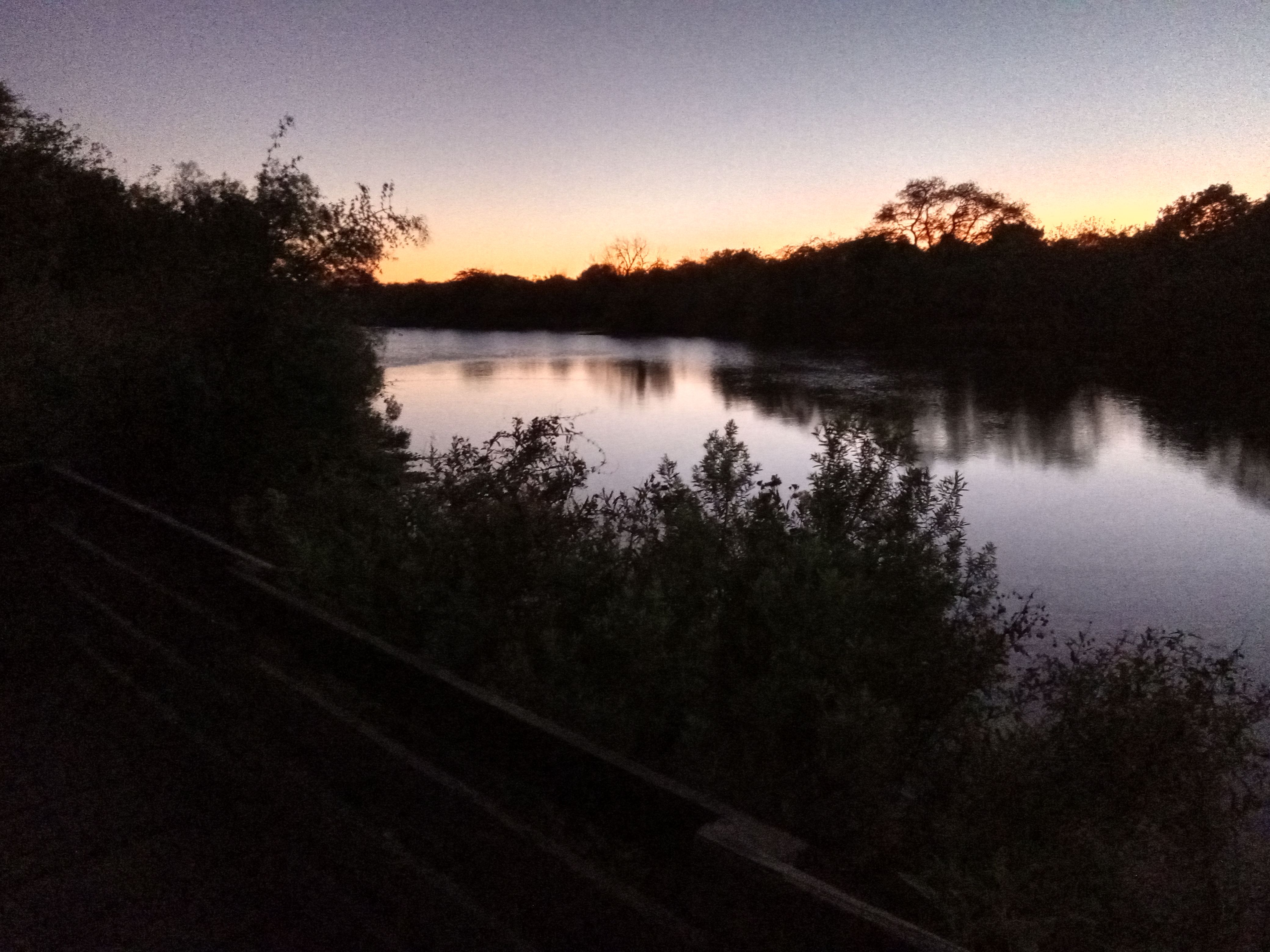 sunrise in the lagoon