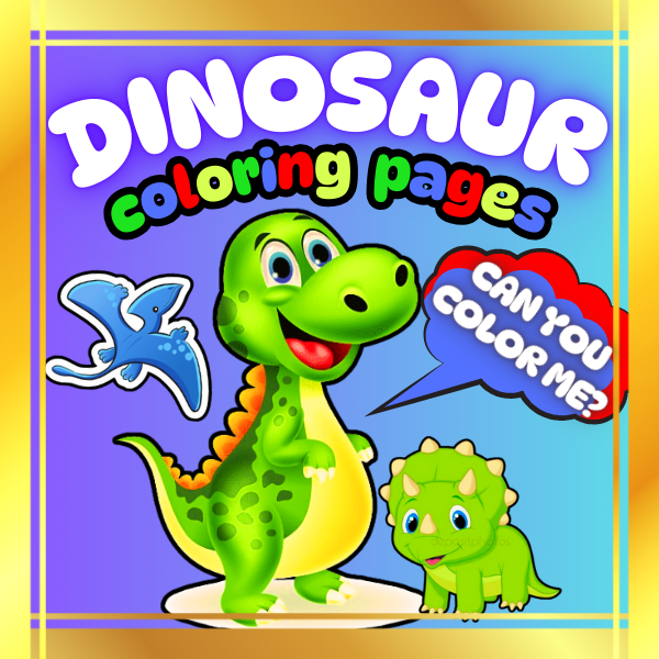 Coloring Book Dinosaur for Kids