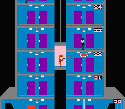 JUEGO ELEVATOR ACTION CONSOLA NES ARCHIVO DESCARGABLE