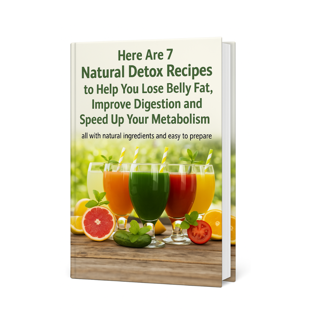 Here you have 7 Natural Detox Recipes to help you lose abdominal fat, improve digestion and accelerate metabolism, all from easy-to-prepare natural ingredients.