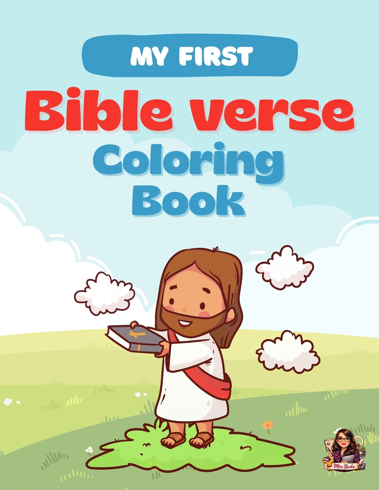 My First Bible Verse Coloring Book (Printable PDF)