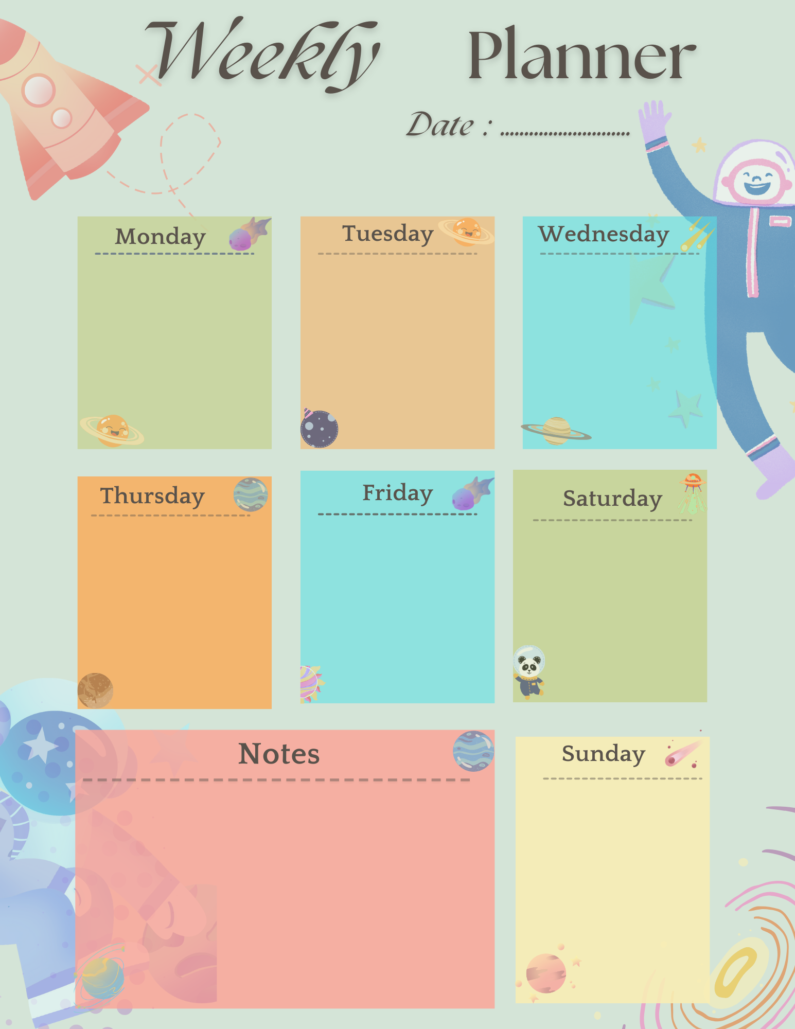 Planners para imprimir pack X3