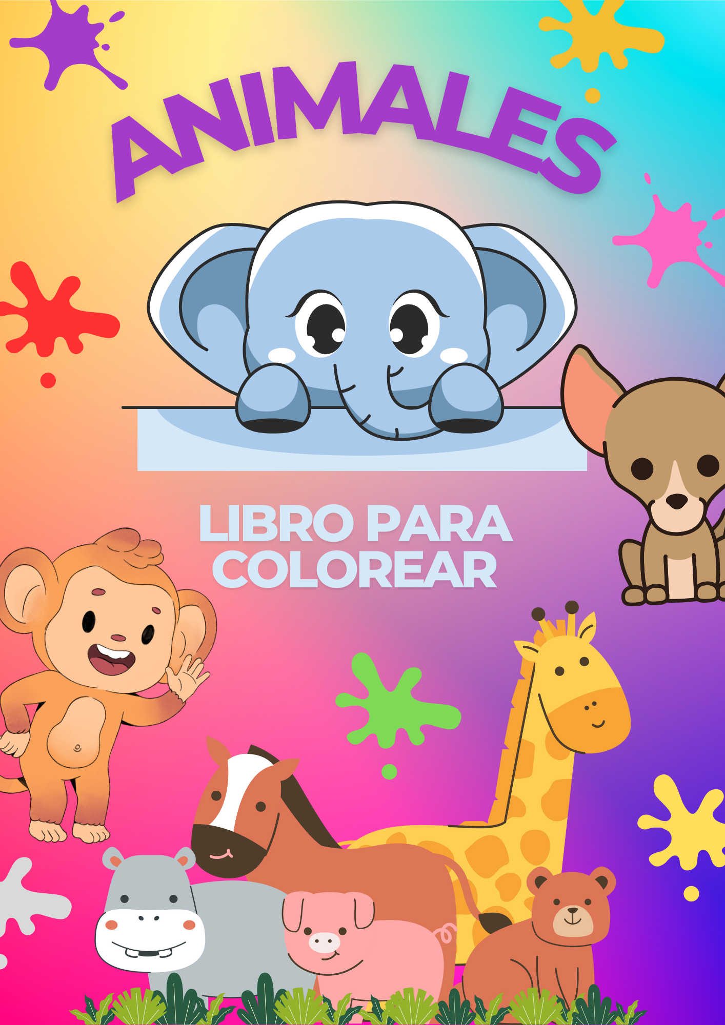 LIBRO PARA COLOREAR ANIMALITOS