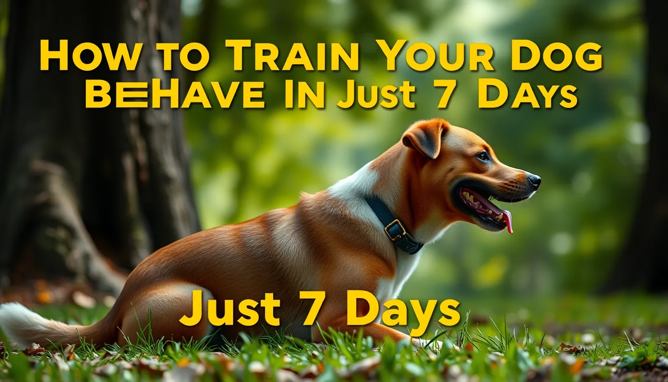 How to Train Your Dog to Behave in Just 7 Days