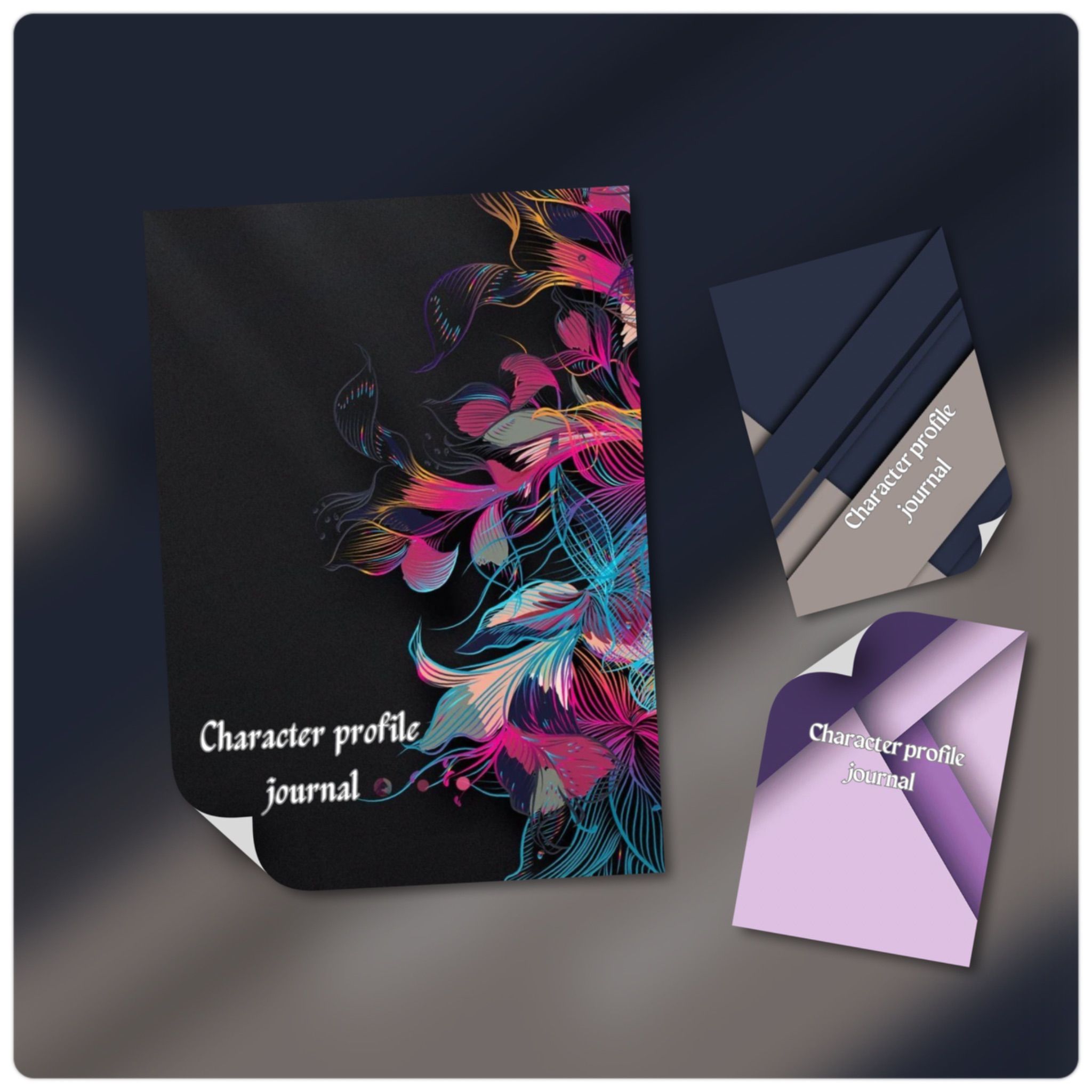 Character Profile Journal for authors: your characters with this guided journal.