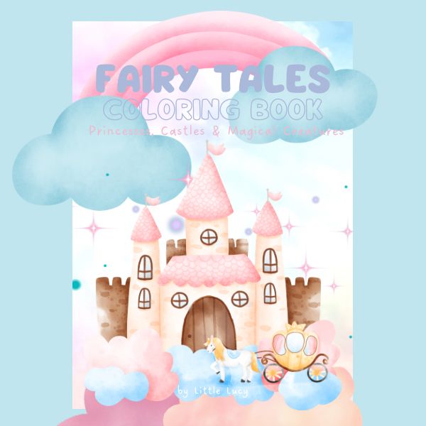 Enchanted Fairy Tales Coloring Book – Instant Download