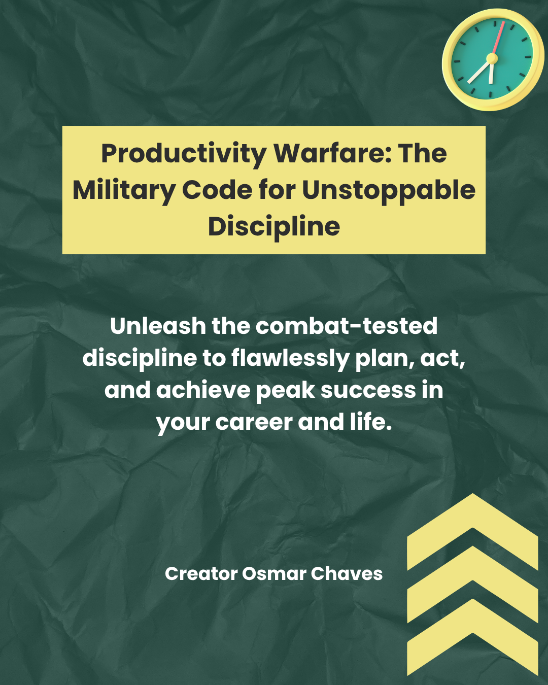 ⚔️ Productivity Warfare: The Military Code for Unstoppable Discipline