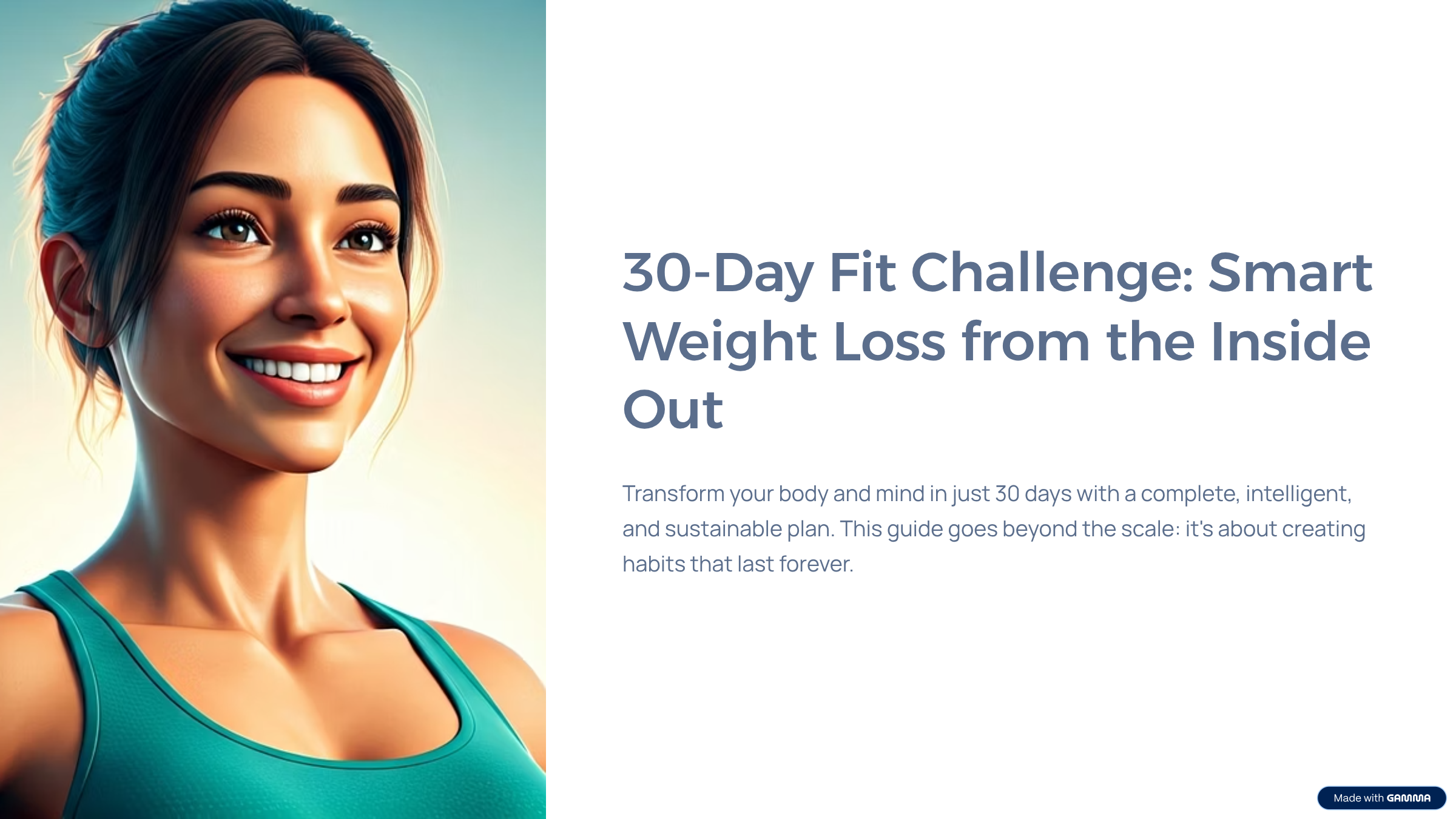 30-Day Fit Challenge: Smart Weight Loss from the Inside Out