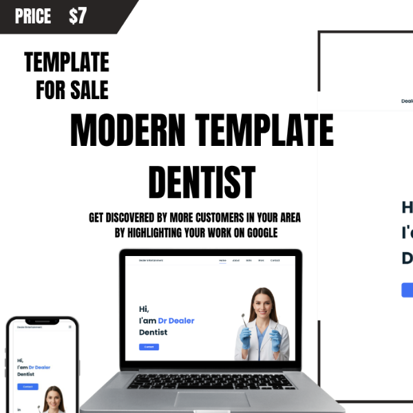 DentalPro - Template Site Landing page for Dentists