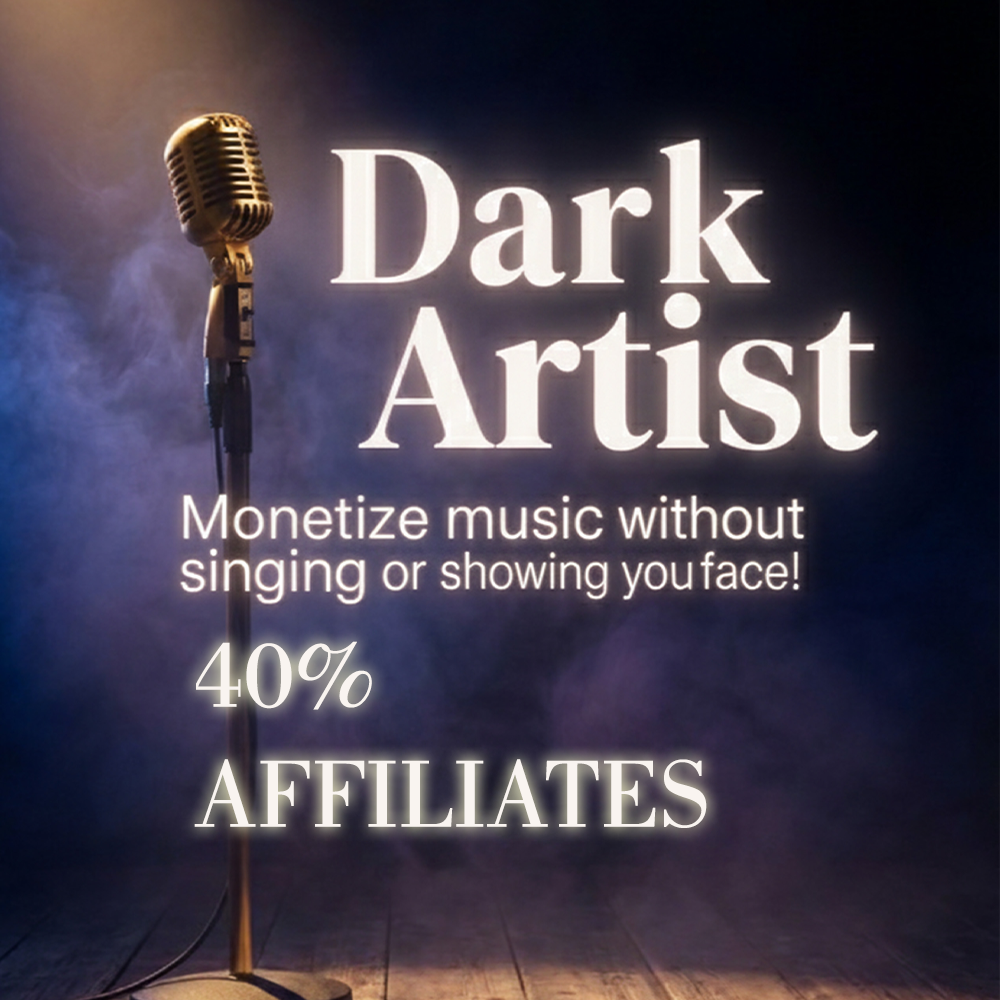 DARK ARTIST-MONETIZE MUSIC WITHOUT SINGING OR SHOW YOU FACE