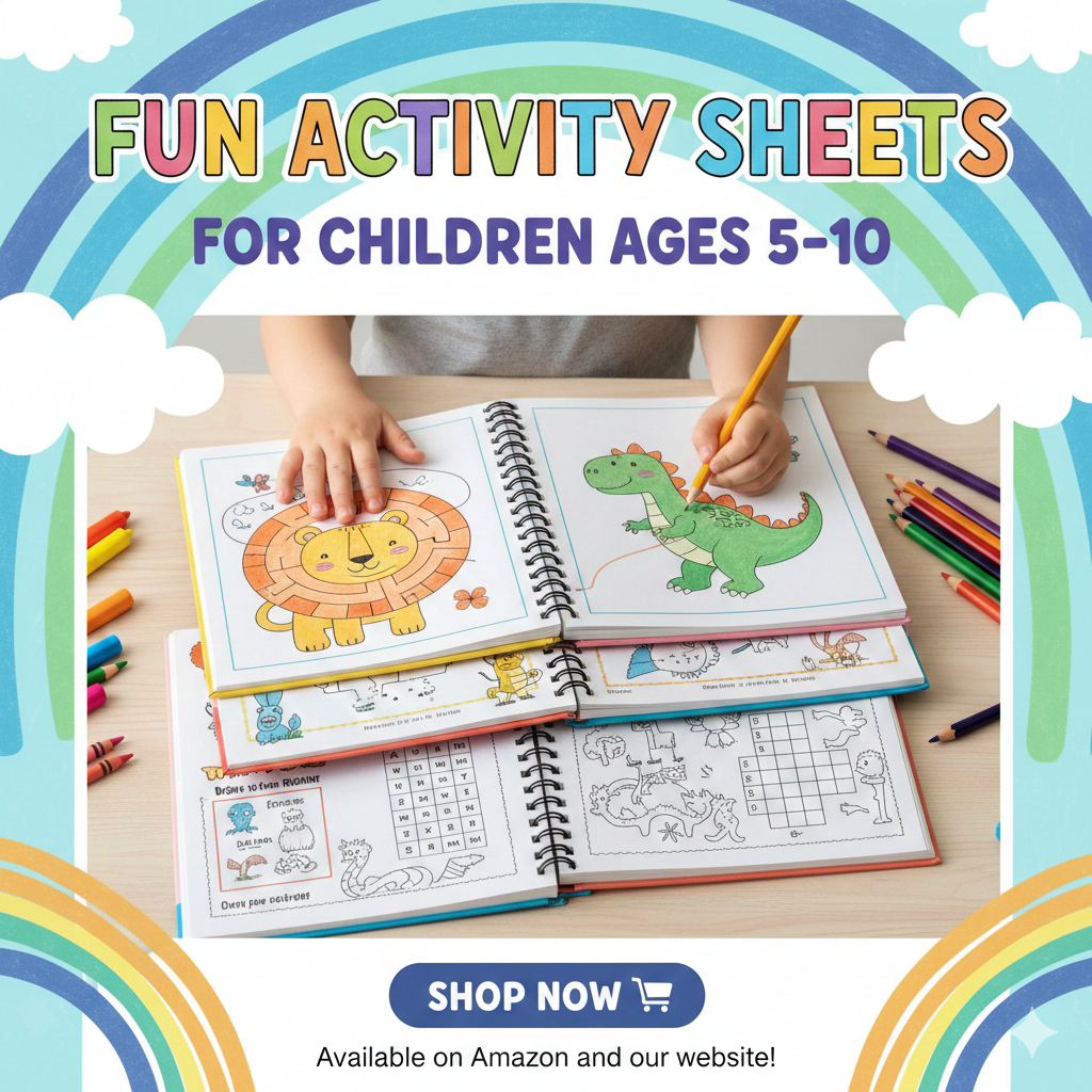 Fun Activity Sheets for Children Ages 5–10
