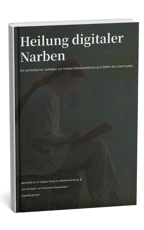 Heilung digitaler Narben. Ein symbolischer Leitfaden zur inneren Wiederverbindung in Zeiten des digitalen Überflusses.