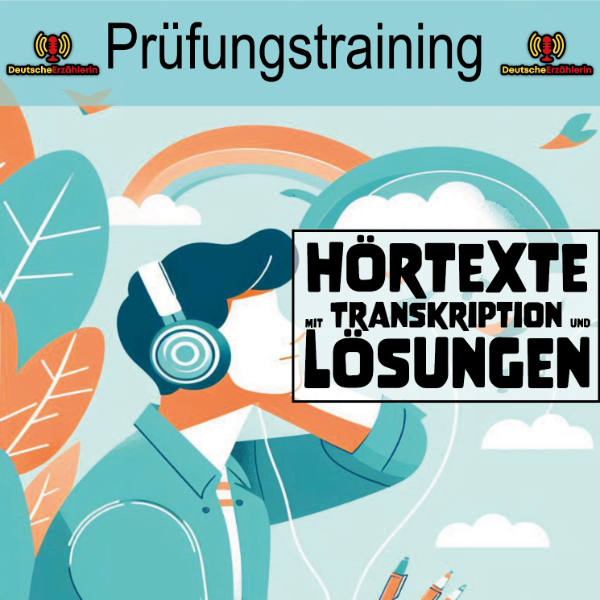 B1 Goethe Prüfungstraining - Hörtexte mit Transkription und Lösungen