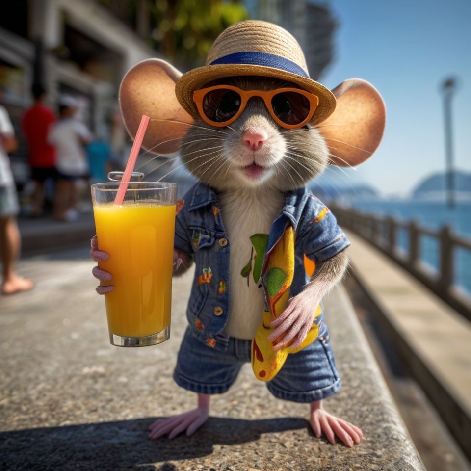 Zeca, die Surfmaus: Ein Abenteuer an den Stränden von Rio de Janeiro