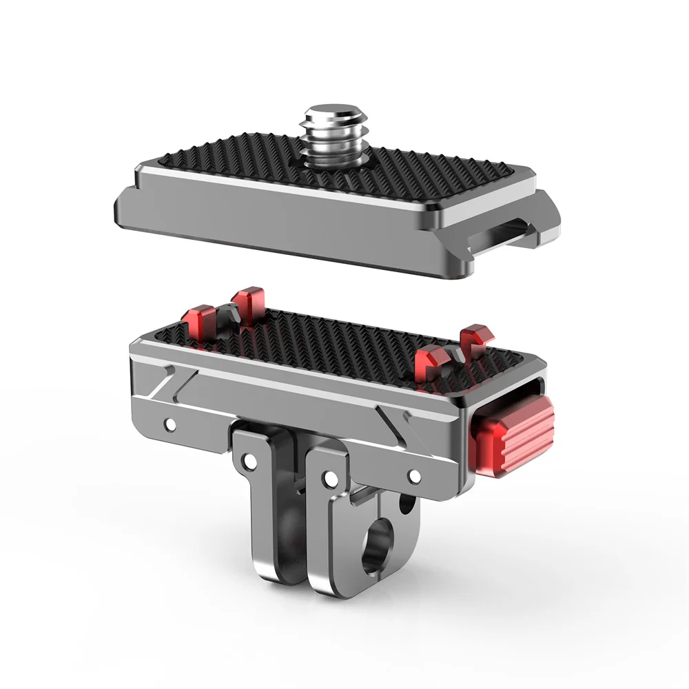 New Magnetic Quick Release Adapter Base for Gopro 12 Insta360 X4 X3 Ace/Ace Pro ONE X2 Action Camera Tripod Adapter Mount Plate